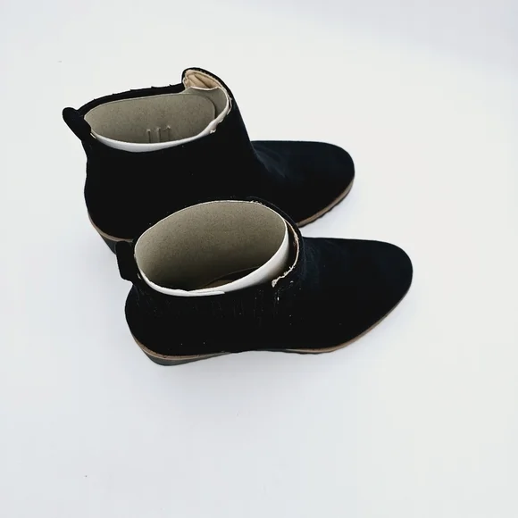 Lifestride Women's Black Microsuede Zenith Chelsea Wedge Ankle Booties Size 9 - Picture 9 of 12